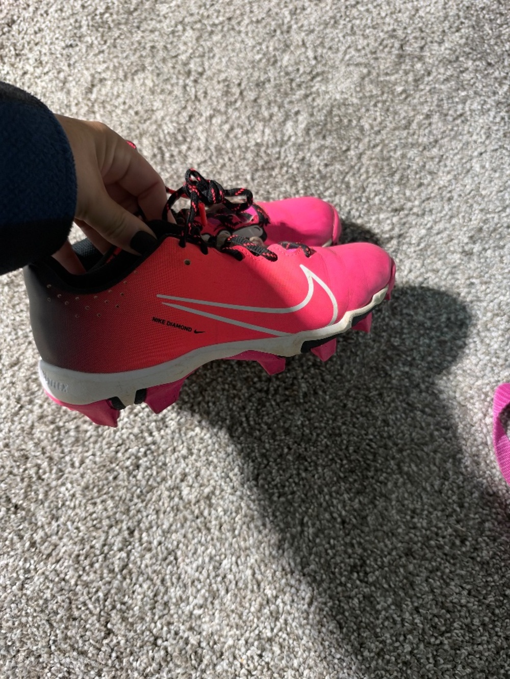 Girl softball shoes,